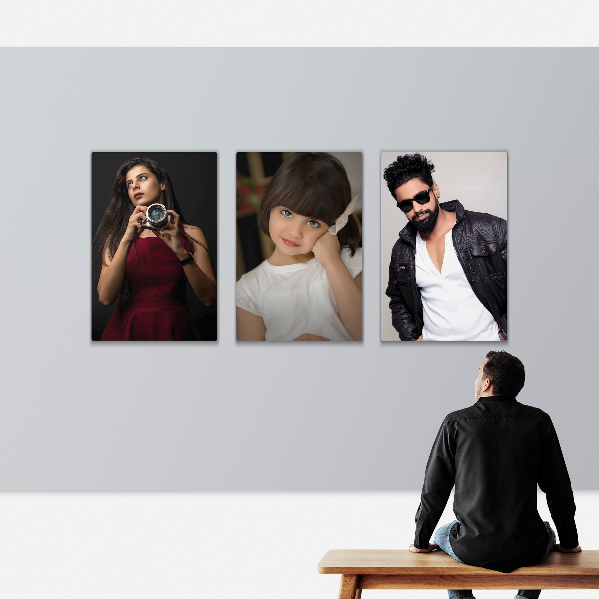 "Triptych" Multi Panel HD Metal Print Set - Upload Your Images