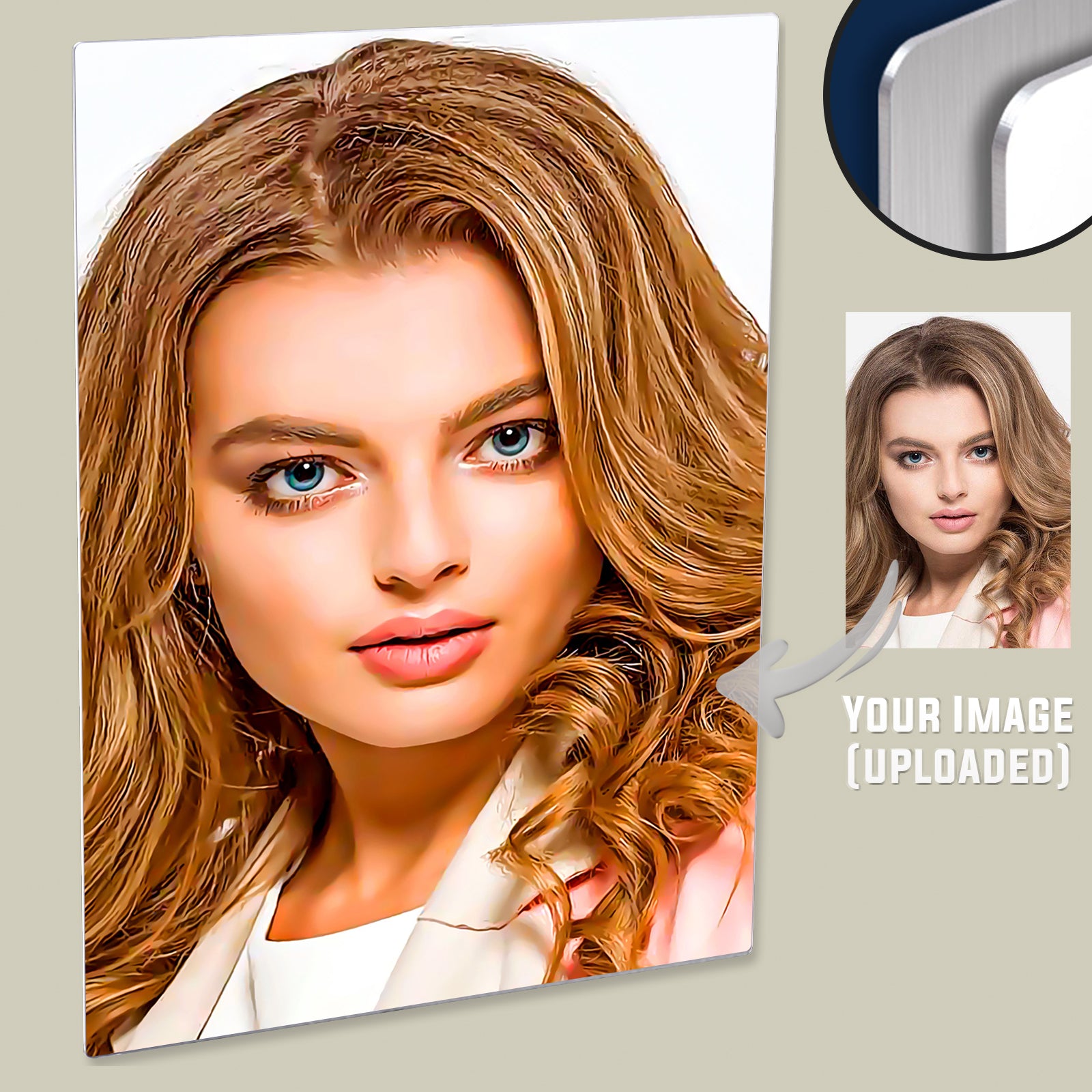 Immortalize Your Memories with Personalized Oil Painting Digital Art Generated From Your Photo Printed on HD Metal Panel