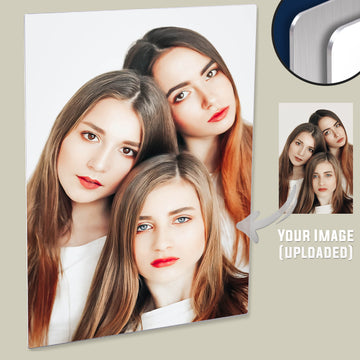 Skin Retouched on Your Portrait Photograph and Printed on HD Metal Panel