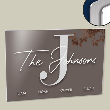 Celebrate Your Family Bond with a Customized Family Name Poster - Printed on Durable HD Metal Panel