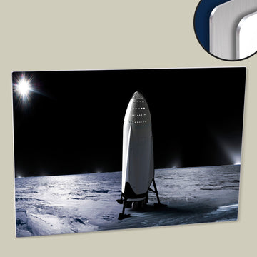 Journey to the Stars with SpaceX's Interplanetary Transport System High Resolution Image Printed on HD Metal Print