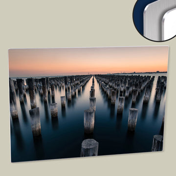 Princes pier, Port Melbourne, Australia - Digitally Enhanced High Resolution Poster Printed on HD Metal Panel