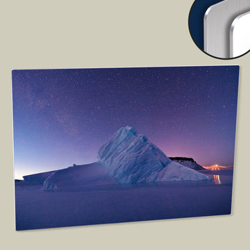 'Iceberg in North Star Bay, Greenland' - Image by Nasa - Digitally Enhanced Poster - Printed on HD Metal Panel