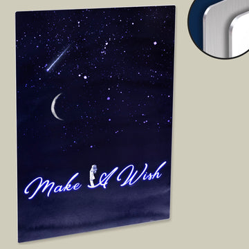 'Make a Wish' Quote Poster - Printed on High-Quality HD Metal Panel for Your Home Decor