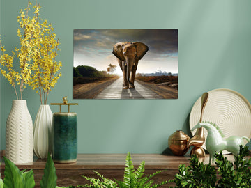 Add a Touch of Power and Elegance with a Giant Elephant Poster | Printed on HD Metal Print