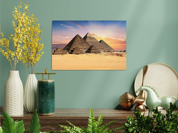 The Egyptian Pyramid Digitally Enhanced High-Resolution Image Printed on HD Metal Panel