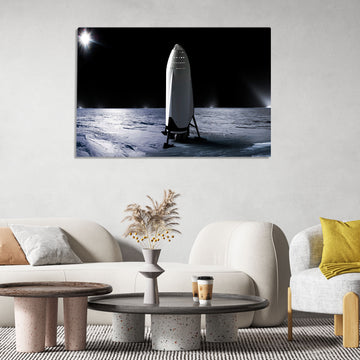 Journey to the Stars with SpaceX's Interplanetary Transport System High Resolution Image Printed on HD Metal Print