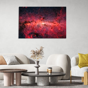 'Spiral Milky Way Galaxy' Photo by NASA - Digitally Enhanced High Resolution Poster Printed on HD Metal Panel