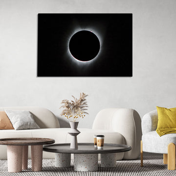 '2017 Total Solar Eclipse' - image by NASA - Digitally Enhanced Poster Printed on HD Metal Print